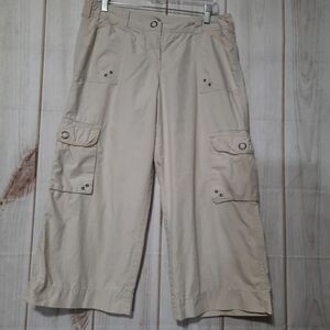 Willi Smith Chino pants ladies size 10 cargo‎ pockets lightweight